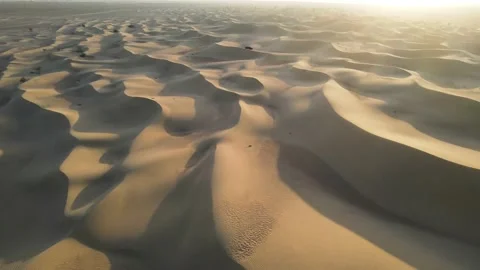Over the Desert Dunes Stock Footage 156961224