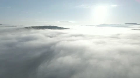 Over the Fog 09 Stock Footage 223523735