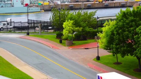 Over Head Shot Naval Trail, Halifax, Nova Scotia, Canada 스톡 동영상 91757747