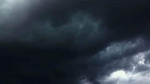 Over head Shot of rain cloud come Stock Footage 79679092