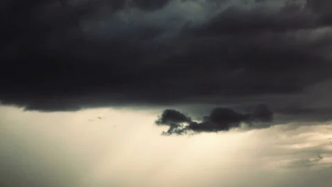 Over head Shot of rain cloud come Stock Footage 79681048