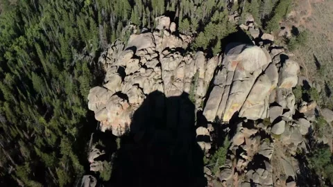 Over head shot of rock formations Video stock 169554375