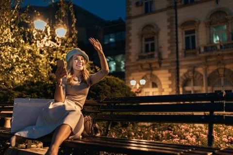 Over here! Stock Photos