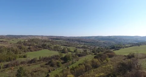 Over the Hills Stock Footage 81263038