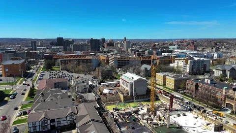 Over a Location - Syracuse, NY Video stock 336036859