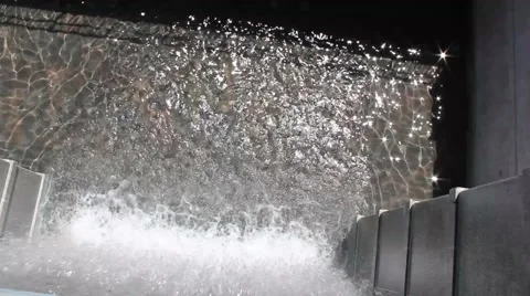 Over looking waterfall - camera not moving Stock Footage 44880718