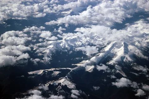 Over The Mountain - Clouds Foto stock