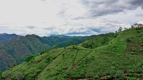 Over the mountains Aerial Hyperlapse Stock Footage 252660232
