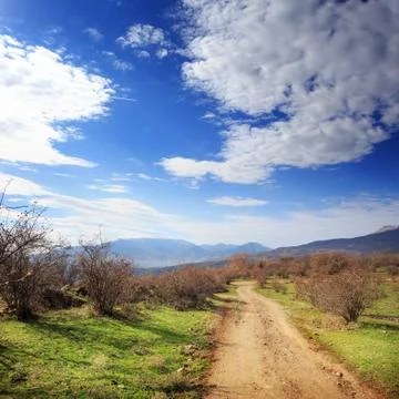 Over the mountains Foto stock