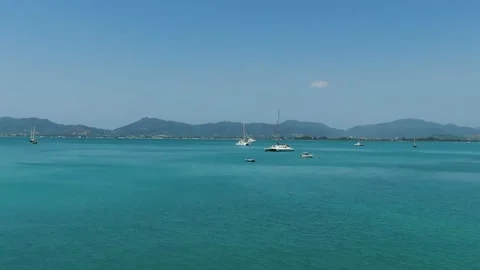 Over ocean view of beach. Stock Footage 156339718