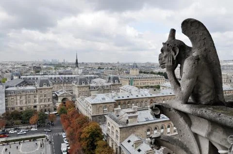 Over paris Stock Photos