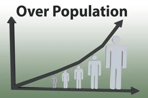 Over Population concept Stock Illustration