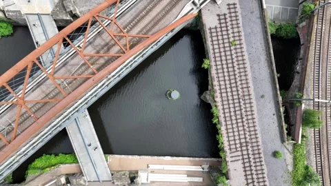 Over The River Irwell Stock Footage 277077634