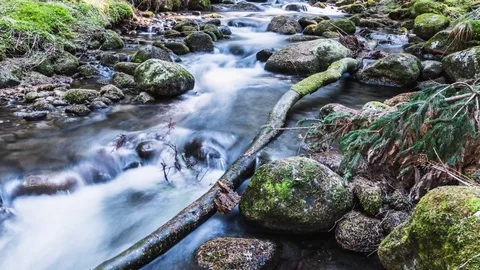 Over River Timelapse 4k Stock Footage 74305381
