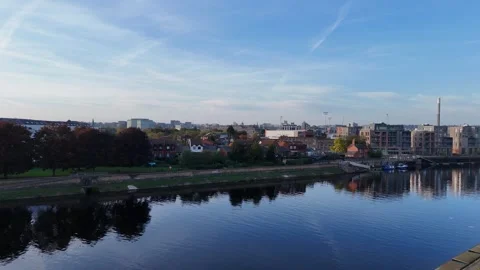 Over River Trent Stock Footage 318803973