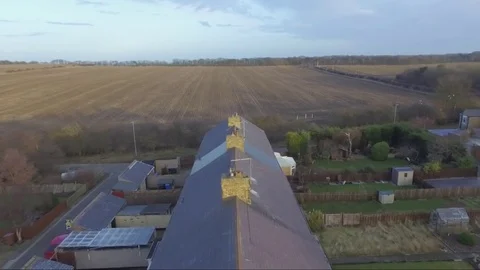 Over the rooftops Stock Footage 85030790