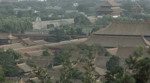 Over the Rooftops of the Palace Museum Video stock 38595916