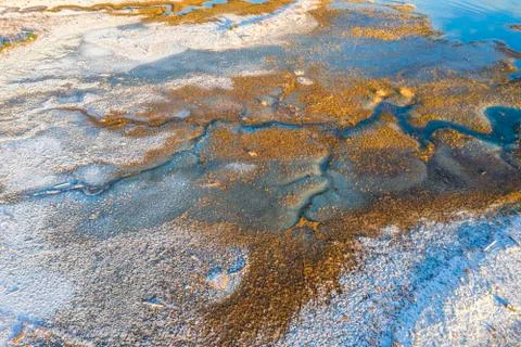 Over the Salmon River in Winter Foto stock