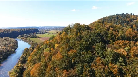 Over the San River Stock Footage 122337452