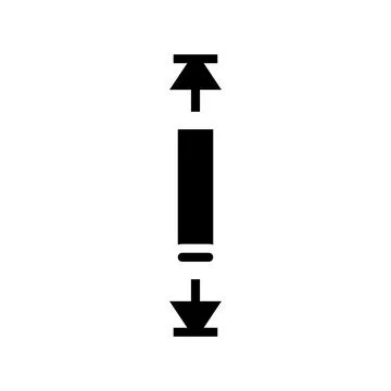 Over scroll glyph icon vector illustration Stock Illustration