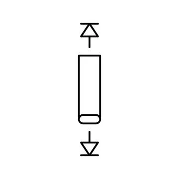 Over scroll line icon vector illustration Stock Illustration