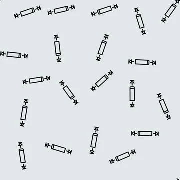 Over scroll line seamless pattern Illustrazione stock