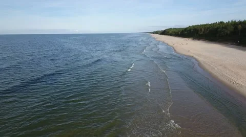 Over the sea surface Stock Footage 68997437