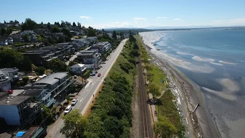 Over shore Stock Footage 96543304