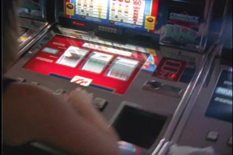 Over shoulder slots Stock Footage 113505