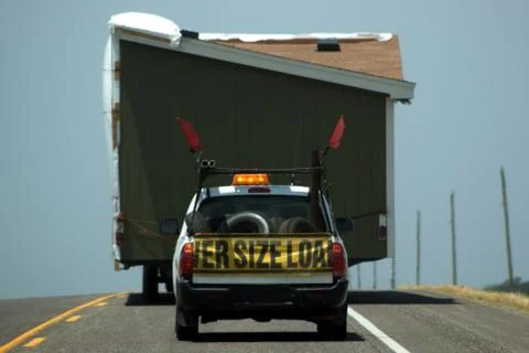 Over Size Load Sign Stock Photos