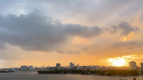 Over Skyline Stock Footage 347930335