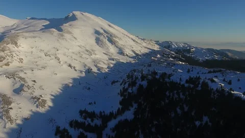 Over the Snowy Mountain Video stock 145339038