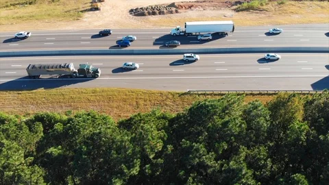 Over View of a Highway Stock Footage 97296821