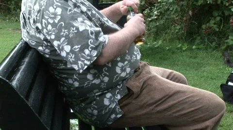 Over weight man 3 Stock Footage 815663