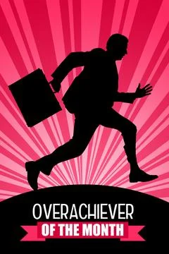 Overachiever of the month Illustrazione stock
