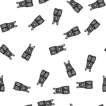 Overall denim vector seamless pattern Stock Illustration