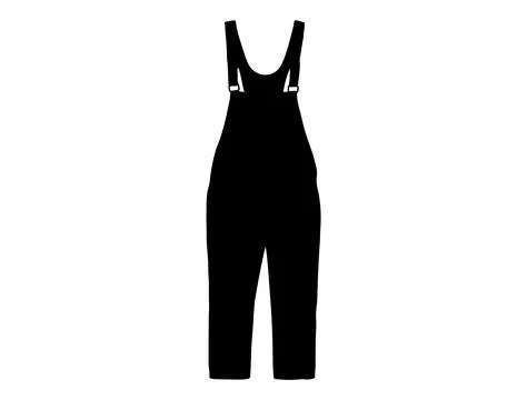 Overall silhouette vector art Stock Illustration