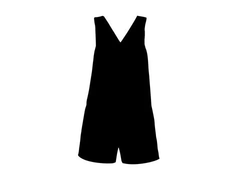 Overall silhouette vector art Stock Illustration