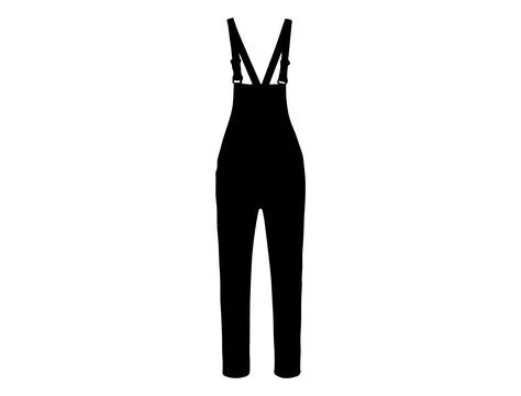 Overall silhouette vector art Stock Illustration