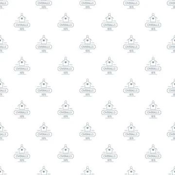 Overalls pattern vector seamless Stock Illustration