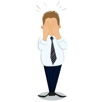 Overburded businessman Stock Illustration