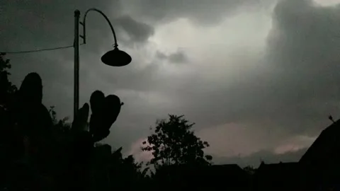 Overcast with a bit of thunder Stockbeeldmateriaal 231836508