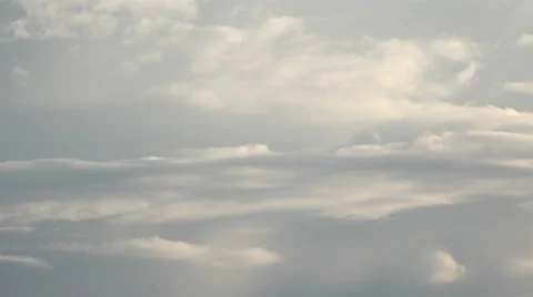 Overcast Clouds in an Evening Sky Stock Footage 54554107