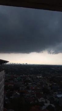 Overcast clouds in the sky Stock Photos