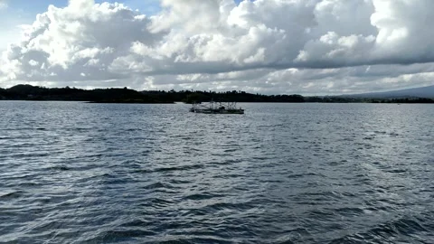 An overcast day's view of the dam Stock-Footage 262818285
