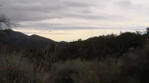 Overcast Desert Sky Stock Footage 65057662