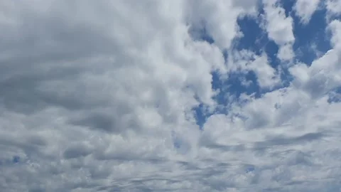 Overcast grey clouds animation for weather forecast - loop video Video stock 183437585