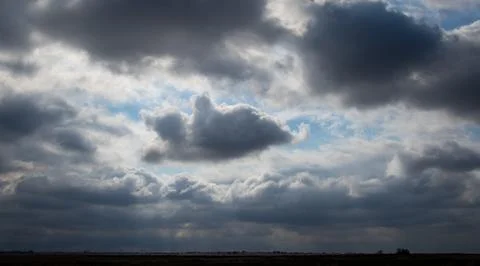 Overcast landscape for background use Stock Photos