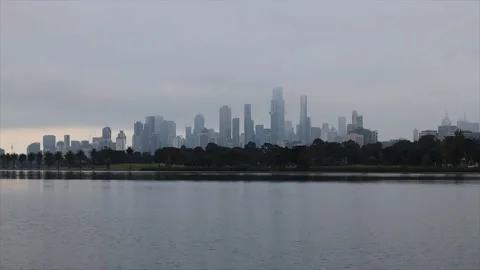 Overcast Melbourne Stock Footage 229695551