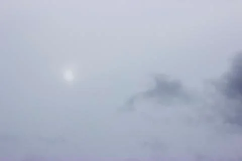 An overcast obscured the sun Stock Photos